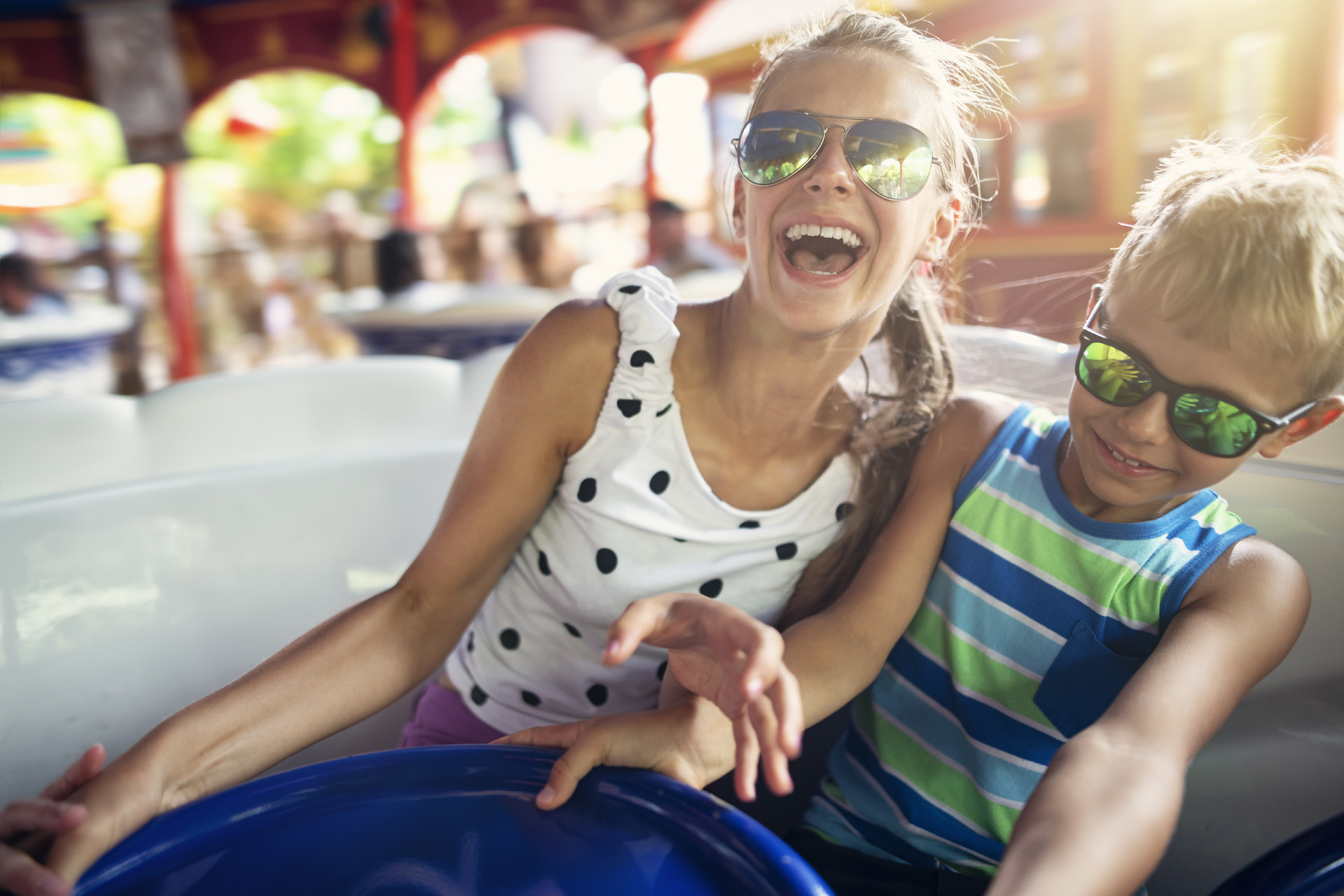 kinderen in attractie Toverland